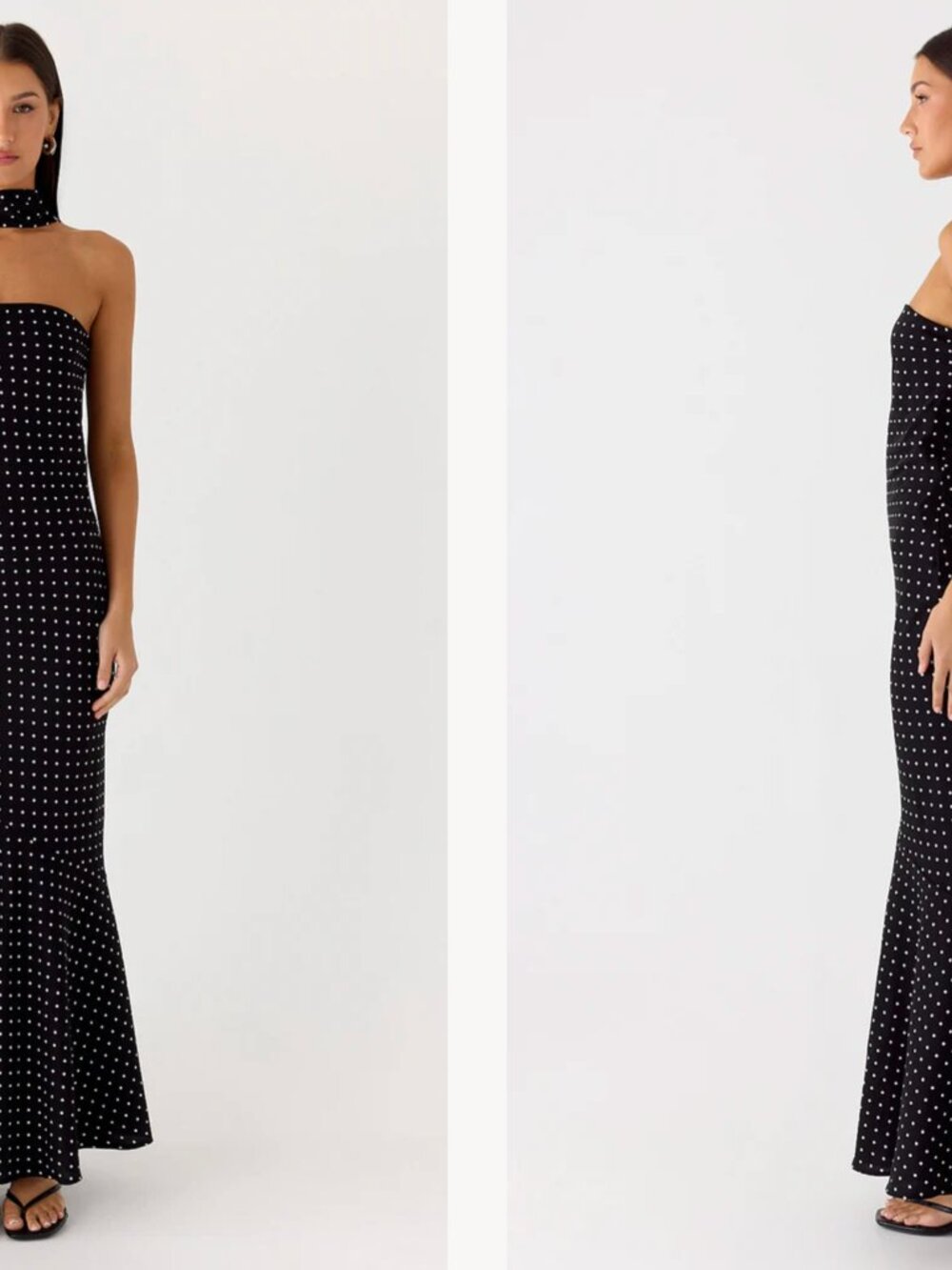 Under The Pagoda Maxi Dress in Black Polkadot - Picture 3 of 6